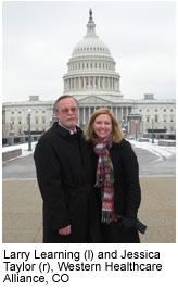 Jessica Taylor and Larry Learning, Western Healthcare Alliance, CO